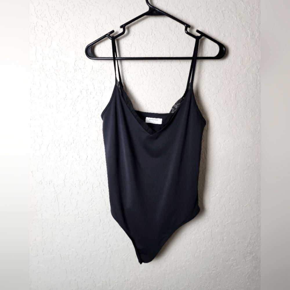 Aritzia Babaton Mesh Contour Bodysuit Womens Black Size L